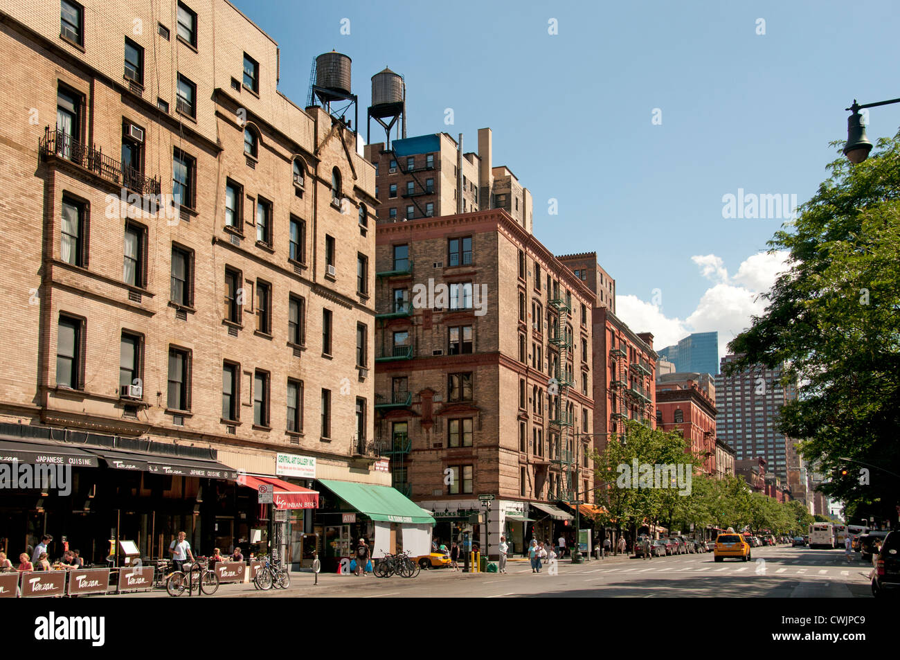 Ristorante Columbus Avenue Upper West Side di New York City Manhattan Foto Stock