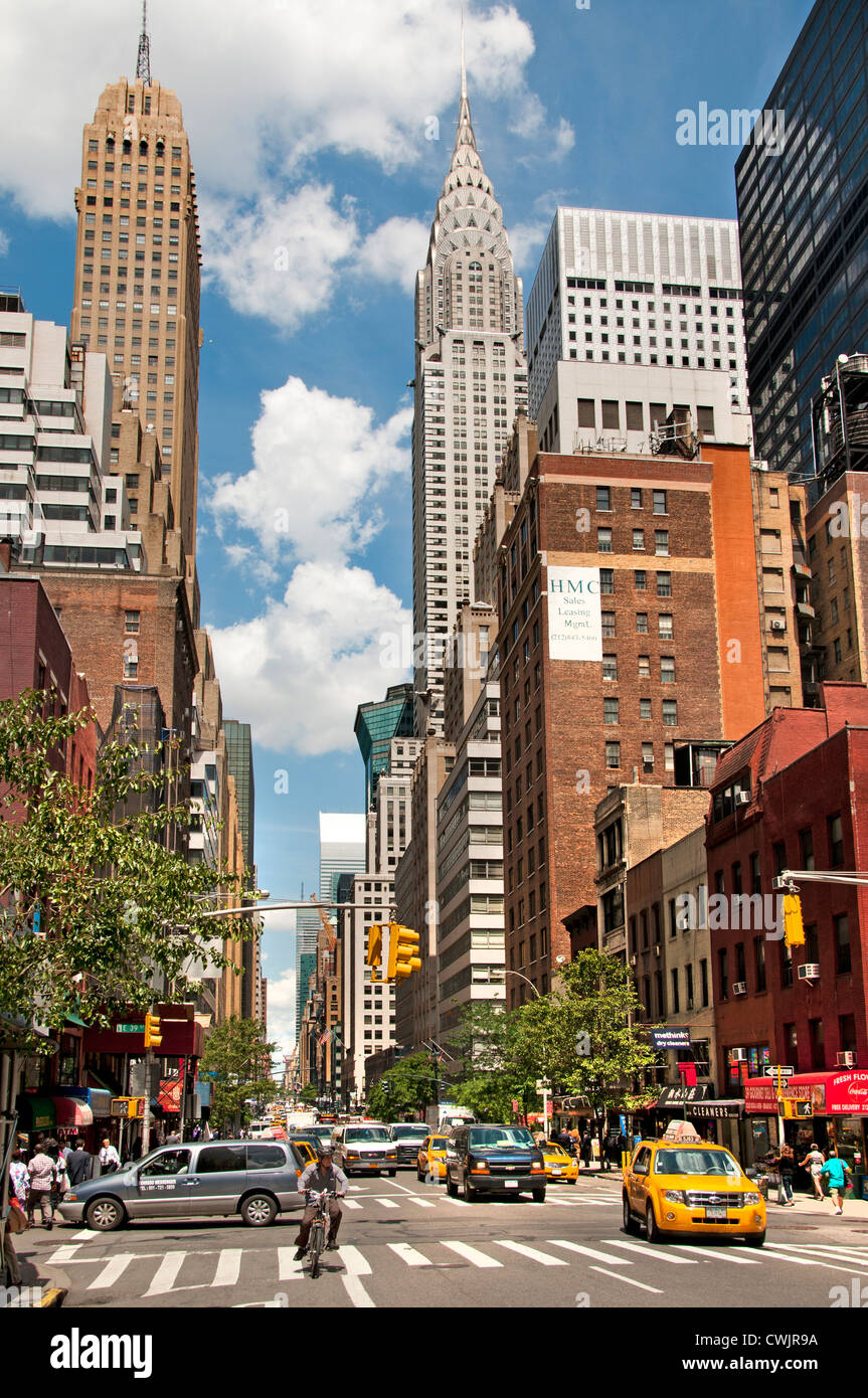 Chrysler Building Lexington Avenue Manhattan New York City Stati Uniti d'America American Foto Stock