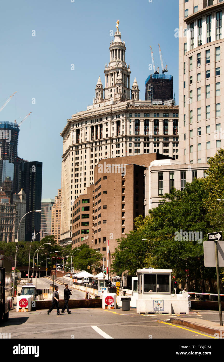 Tribunale federale Building di New York City Manhattan American Stati Uniti d'America Foto Stock