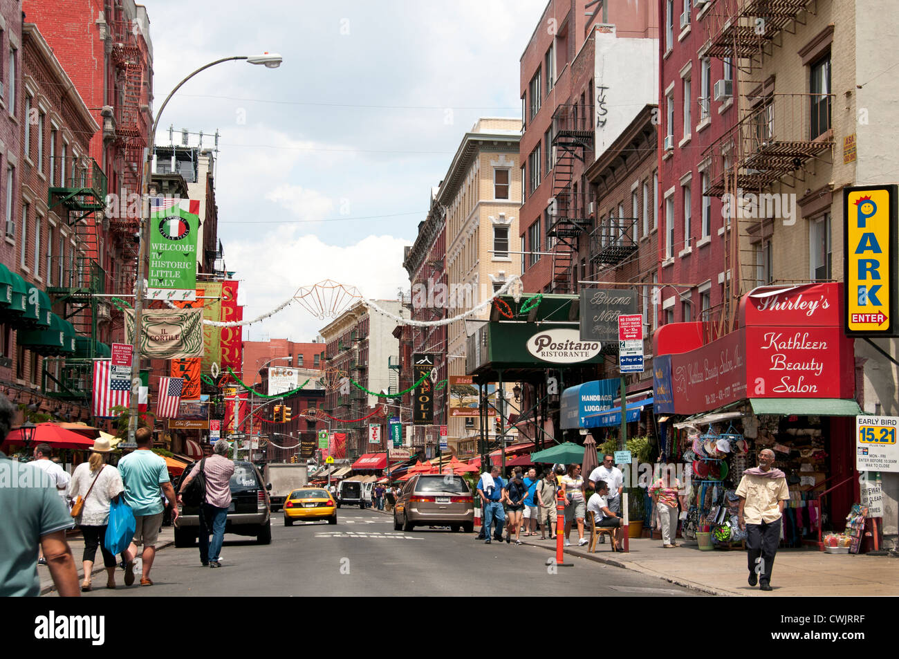 Chinatown, Manhattan, Chinatown originale di New York City, Mott Street, Chinatown's, Main Street, Manhattan, New York City USA, Stati Uniti Foto Stock