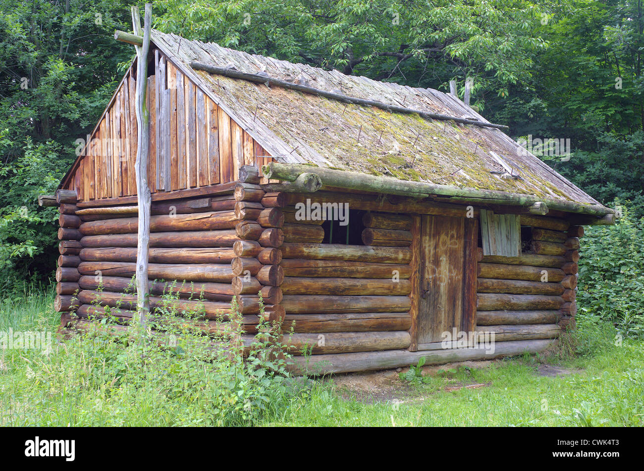 Bedkowice antica dimora slava la ricostruzione Bassa Slesia Polonia Foto Stock