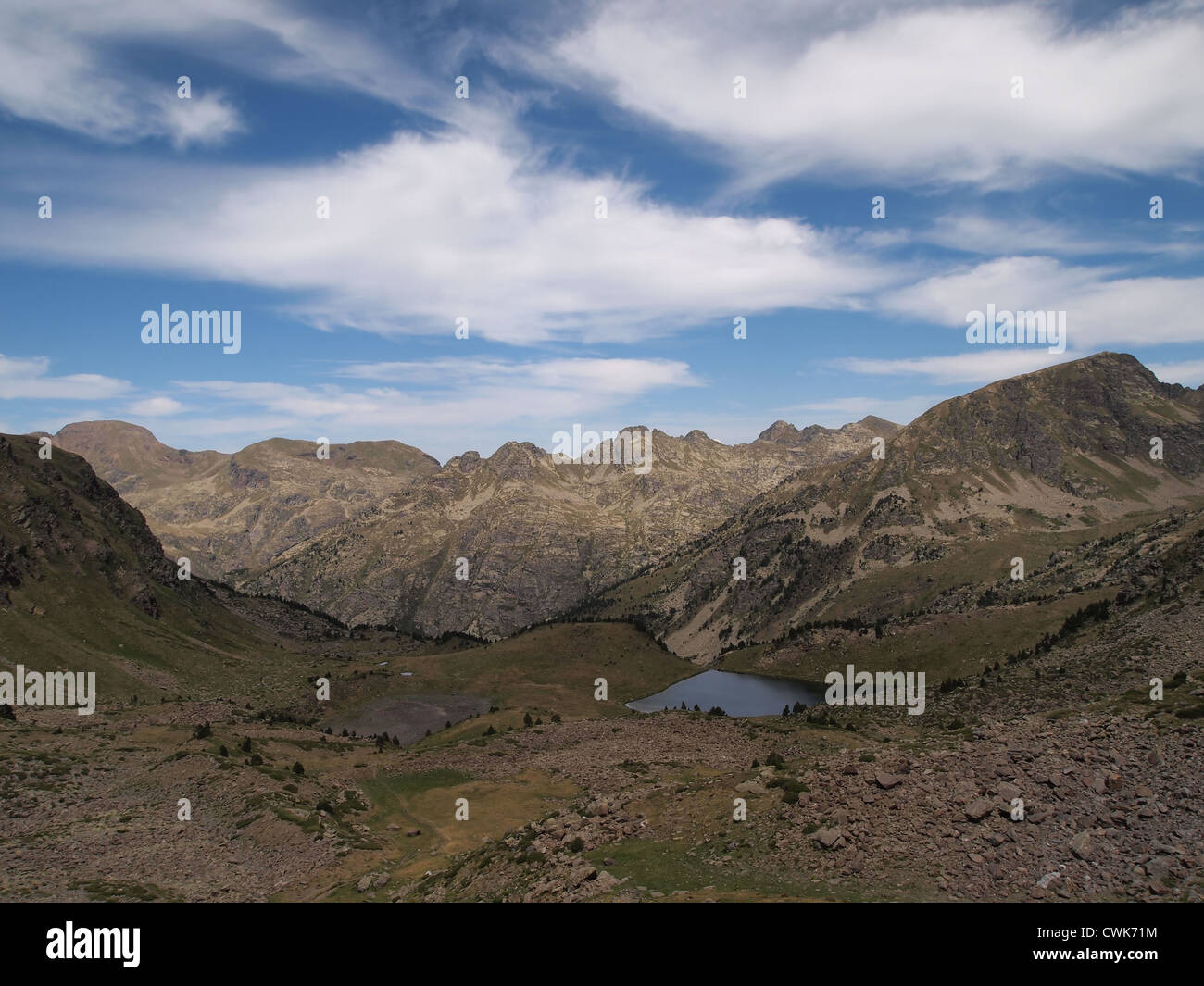 Montagna paesaggio di Andorra Foto Stock