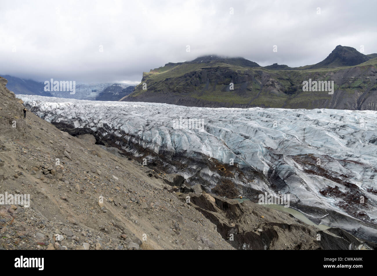 Jokulsarlon lingua del ghiacciaio Islanda Europa Foto Stock