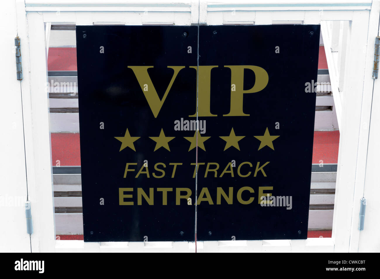 VIP Fast track segno per ruota di Brighton Foto Stock