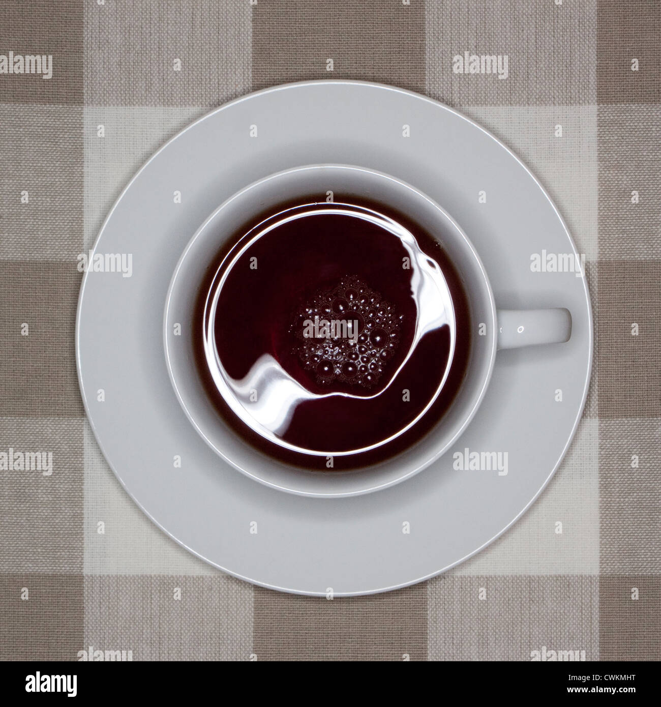 Tazza di tè nero Foto Stock