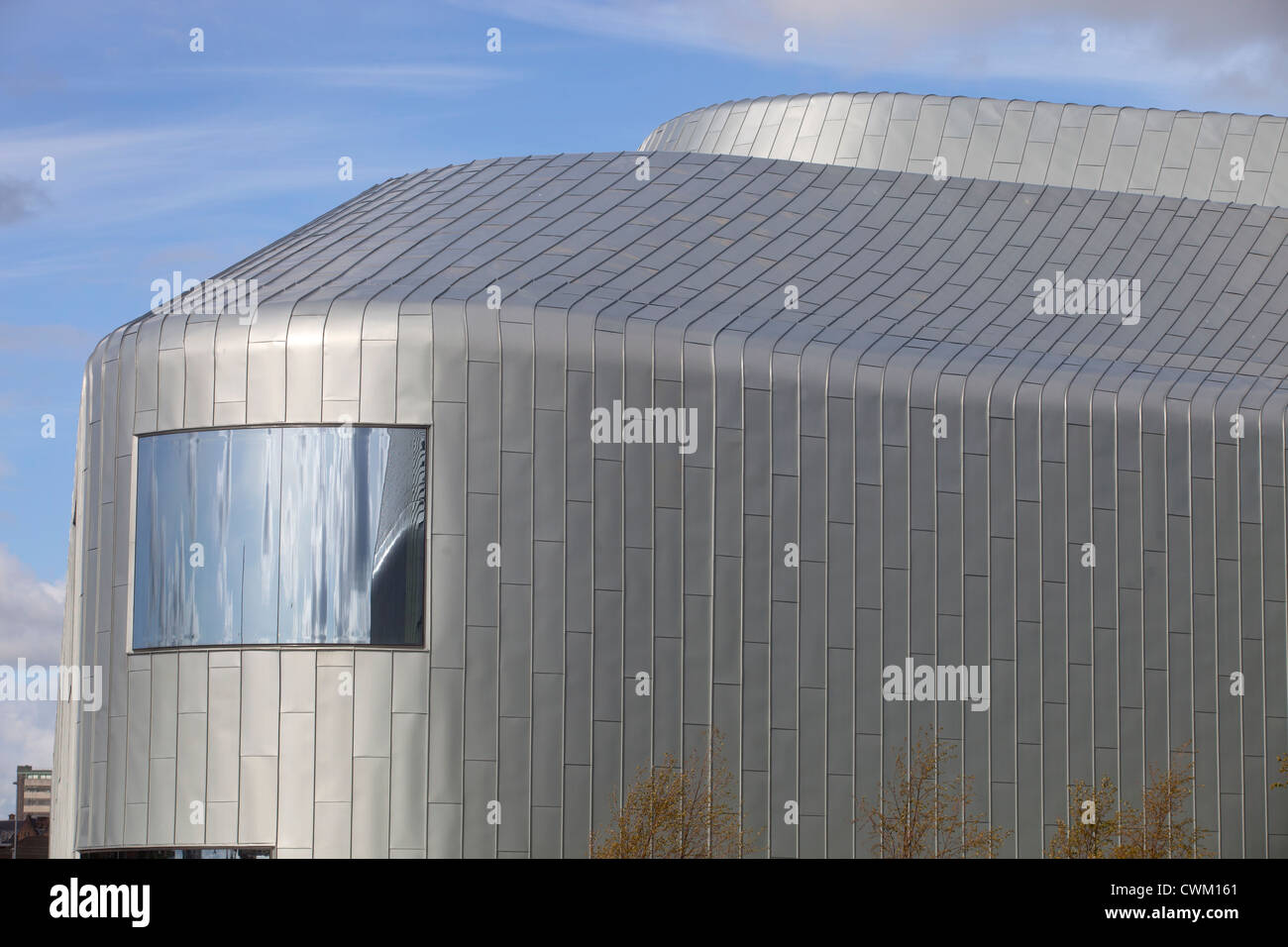 Riverside Museum di Glasgow. Progettato da architetto irachena Zaha Hadid. Foto Stock