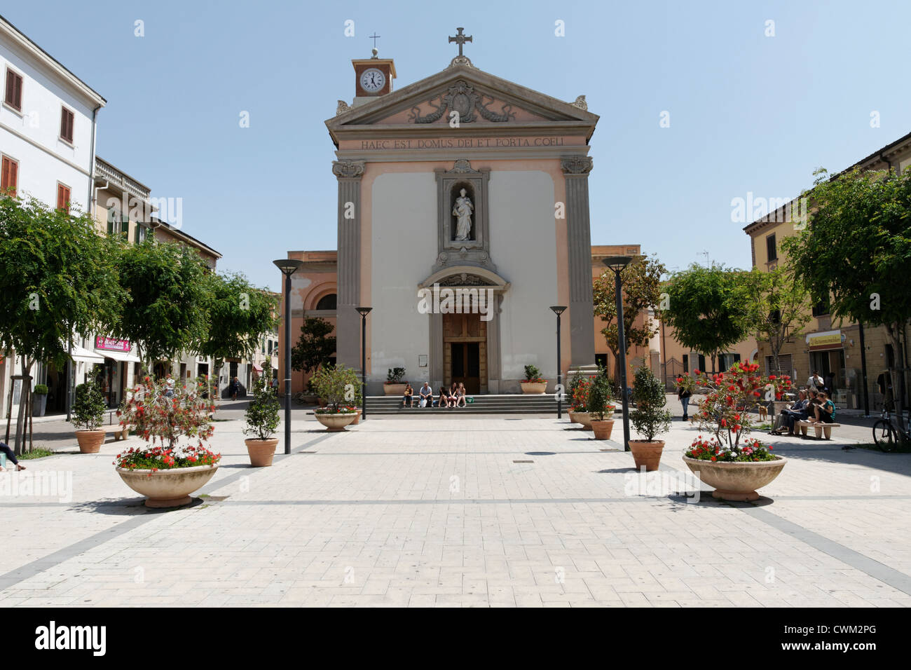 La chiesa dei Santi Giuseppe e Leopoldo, Cecina Toscana Italia Foto Stock