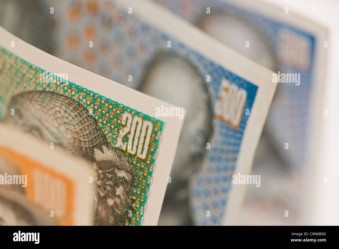 Corona danese nota, close up Foto Stock