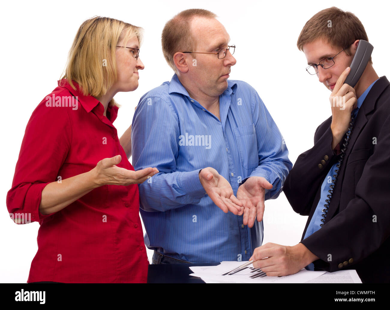 Persone in servizio industria Foto Stock