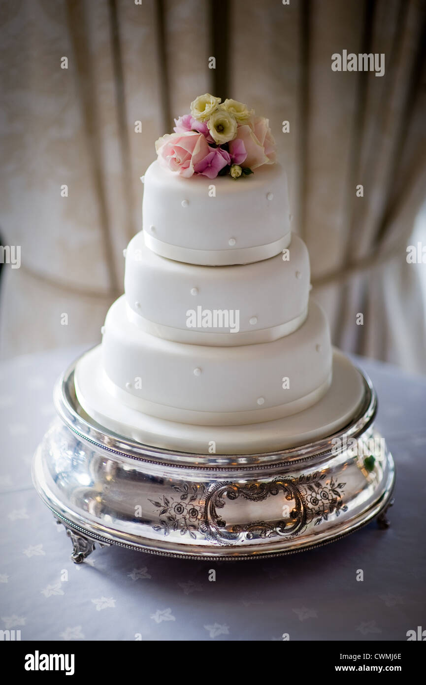 torta di cerimonia nuziale Foto Stock