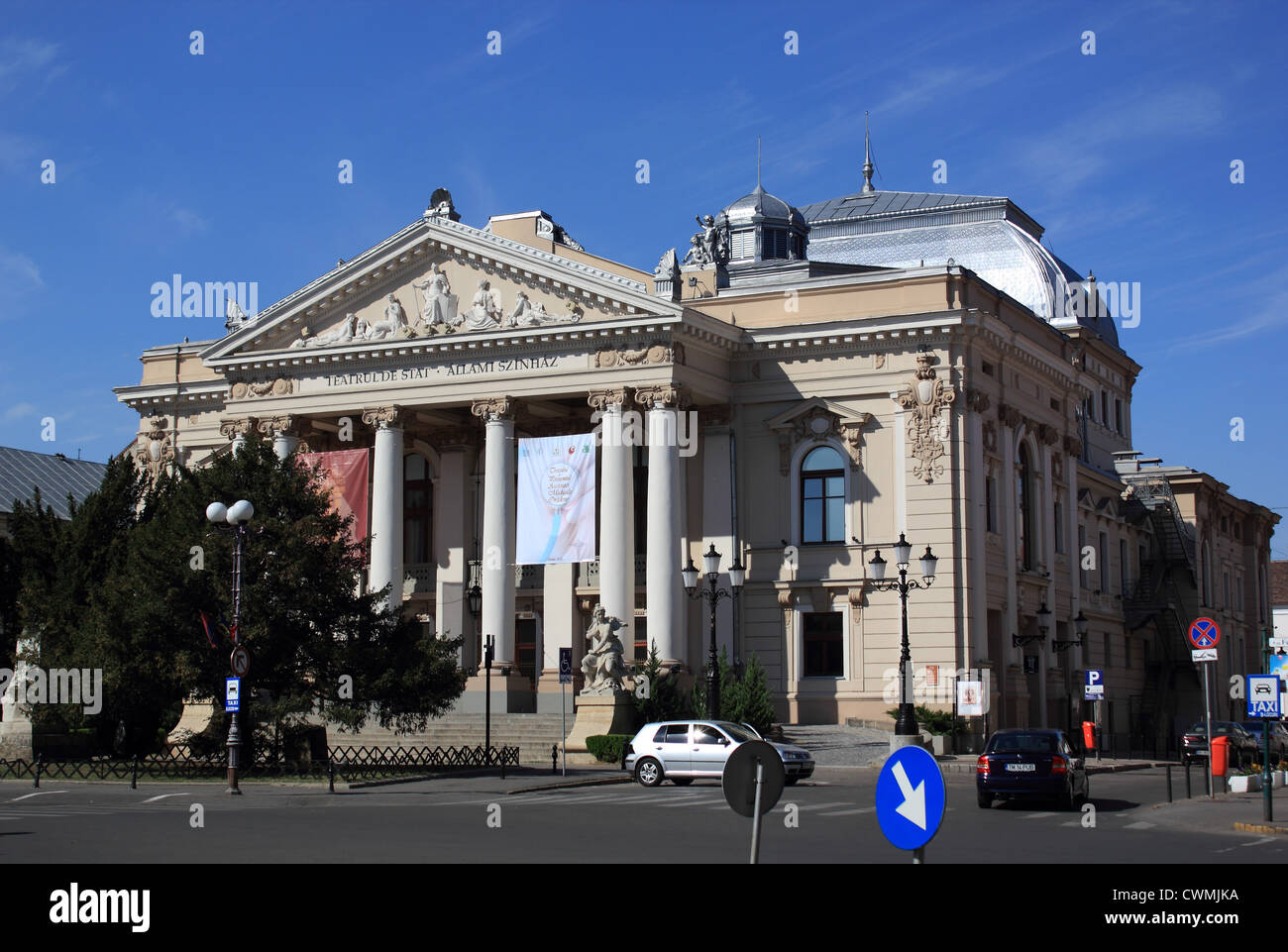 La Romania, Oradea, downtown, teatro Foto Stock