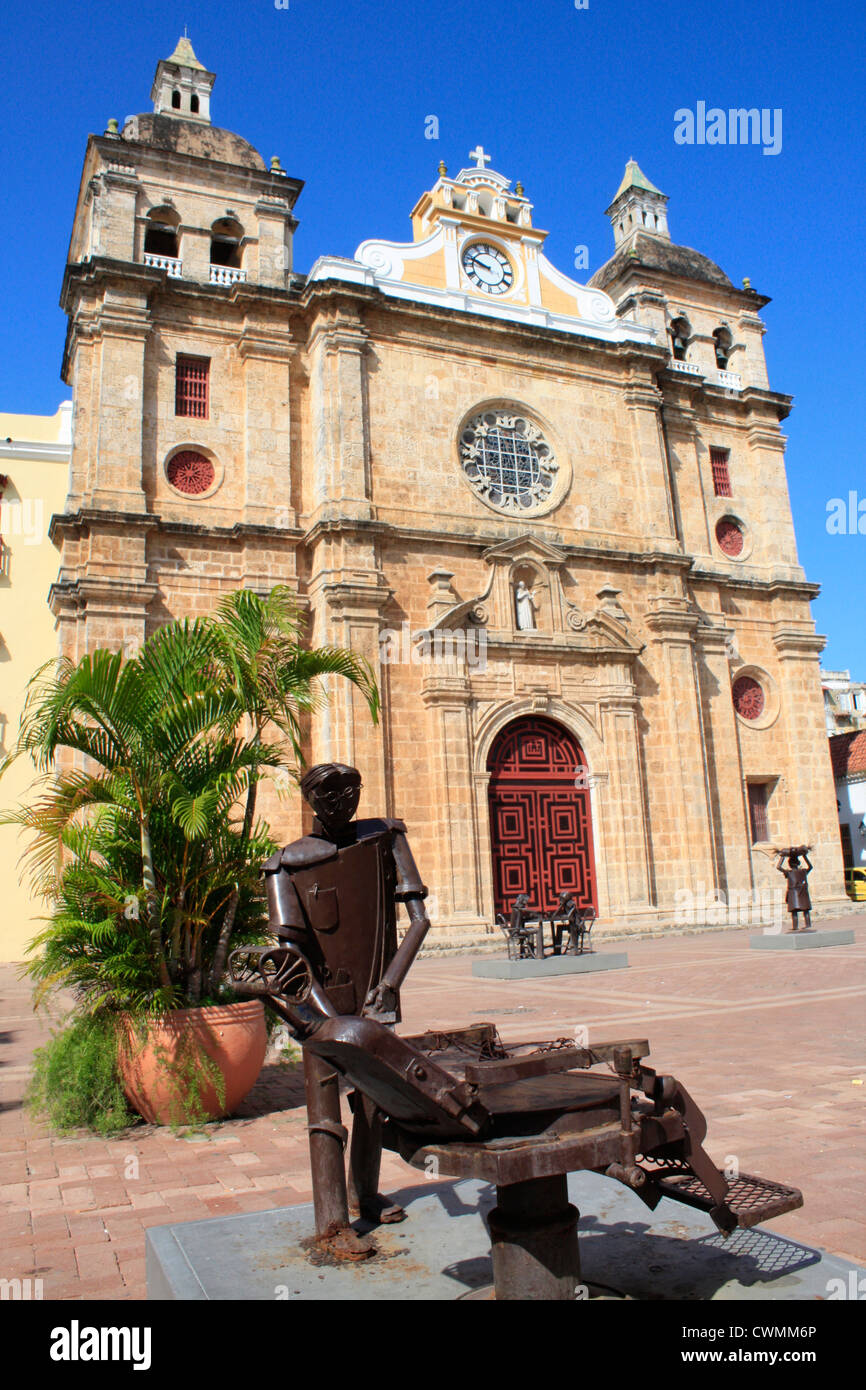 Cattedrale di San Pedro Claver, Cartagena, Colombia Foto Stock