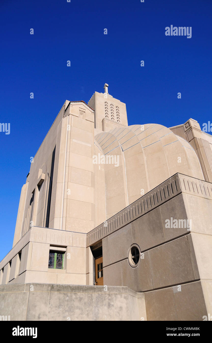 Stati Uniti Illinois Chicago la Cappella Madonna della strada sulla riva del lago il campus della Università Loyola costruita nel 1938. Chicago, Illinois, Stati Uniti d'America. Foto Stock