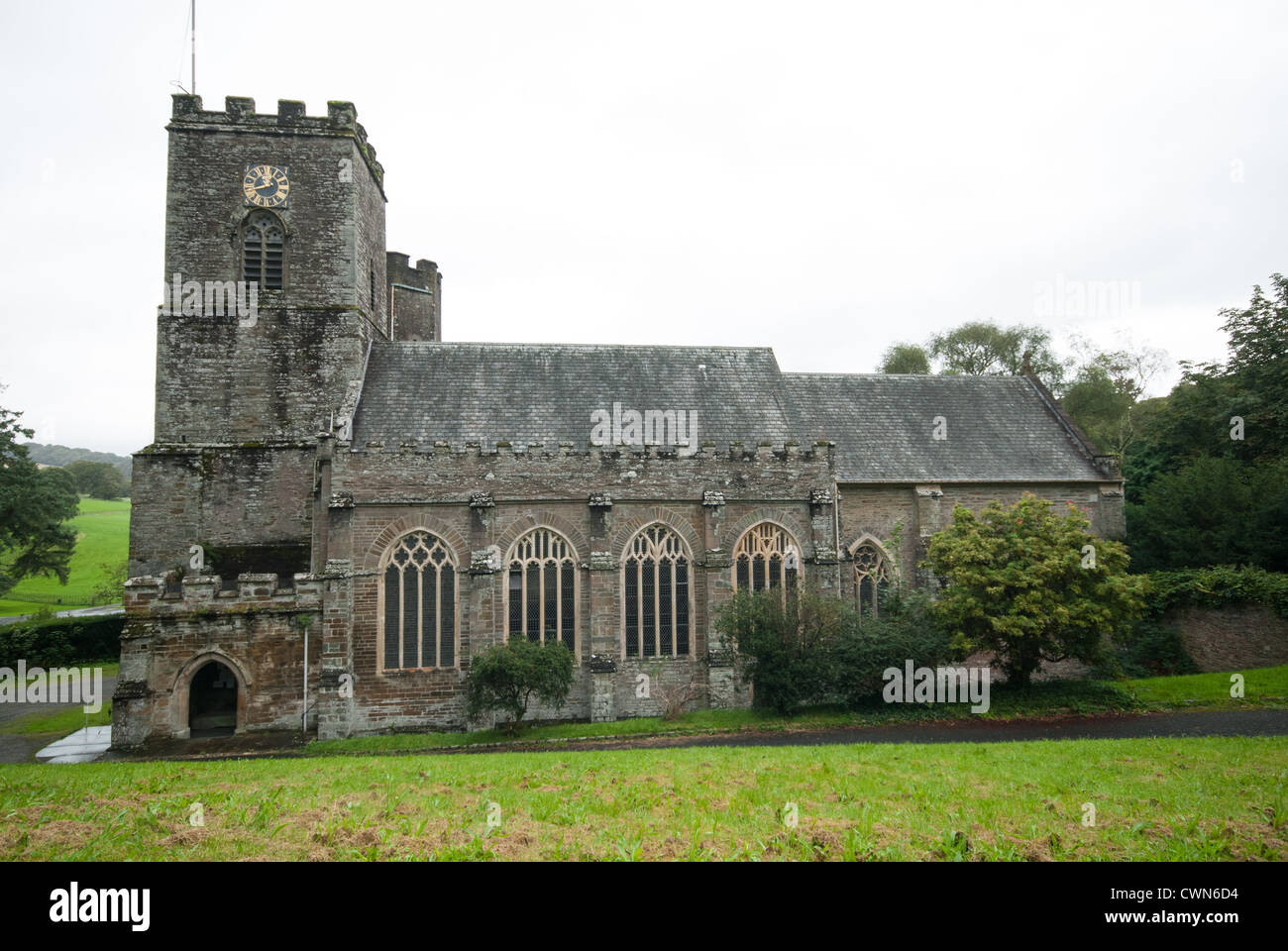 St tedeschi Priory chiesa nel villaggio di St tedeschi, Cornwall Foto Stock