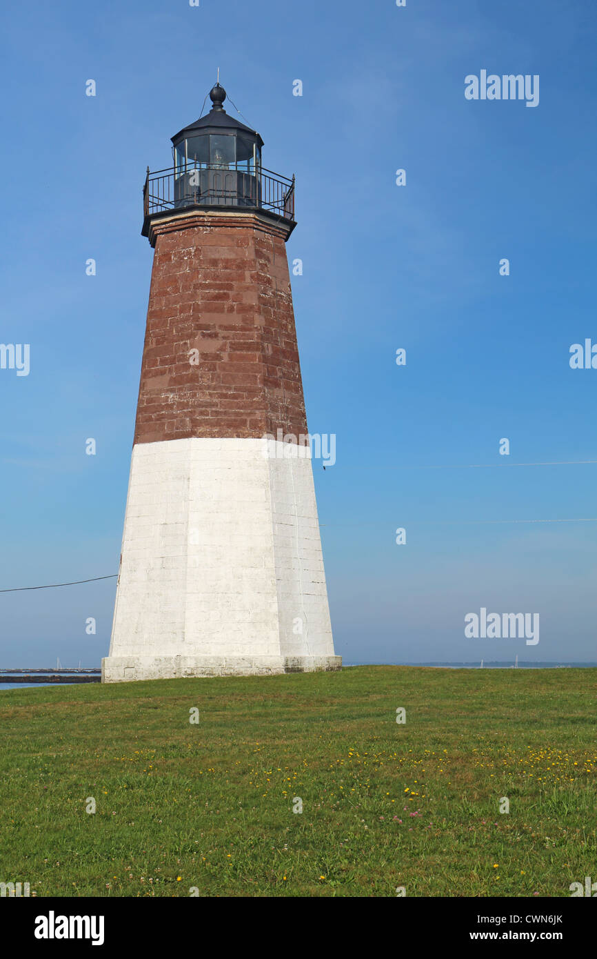 Il punto luce Judith vicino Narragansett, Rhode Island in Nuova Inghilterra, USA, verticale Foto Stock