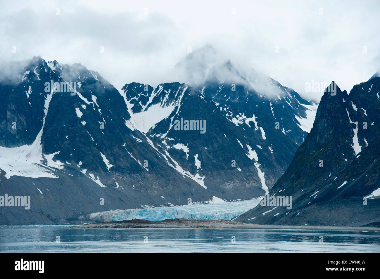 Ghiacciaio Magdalenefjord, Spitsbergen, Svalbard, Arctic Foto Stock