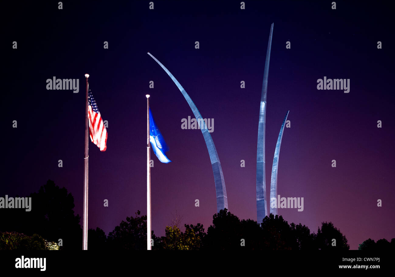 US Air Force Memorial ad Arlington in Virginia vicino a Washington DC. Foto Stock