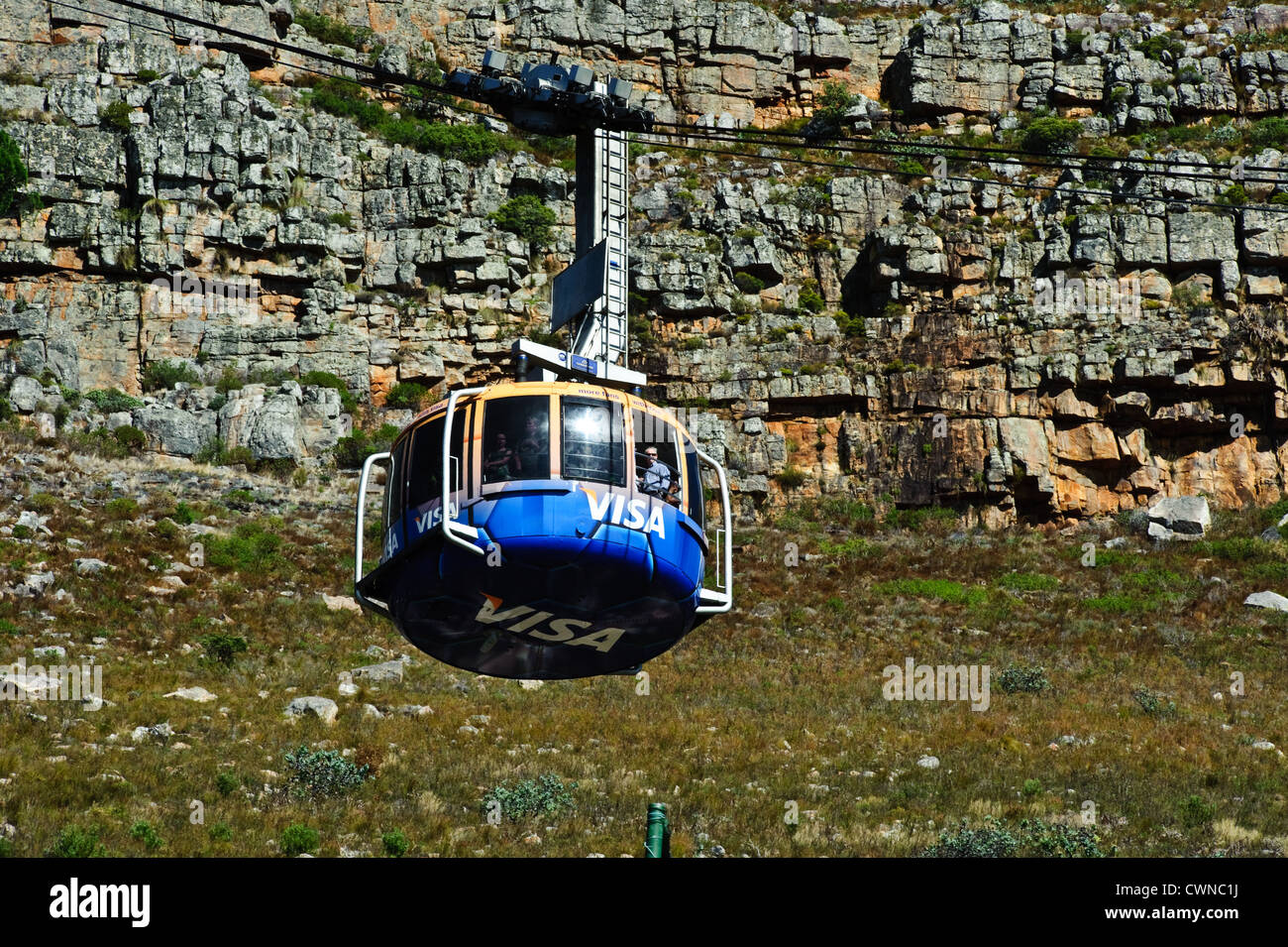La Cabinovia di Table Mountain Foto Stock