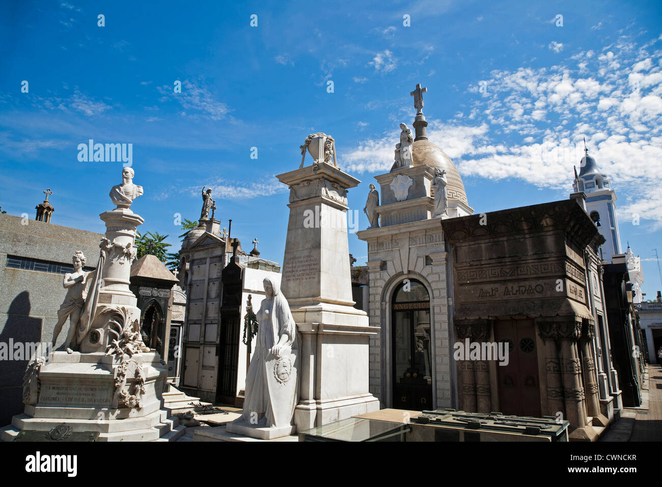 Il Cimitero di Recoleta, Buenos Aires, Argentina. Foto Stock
