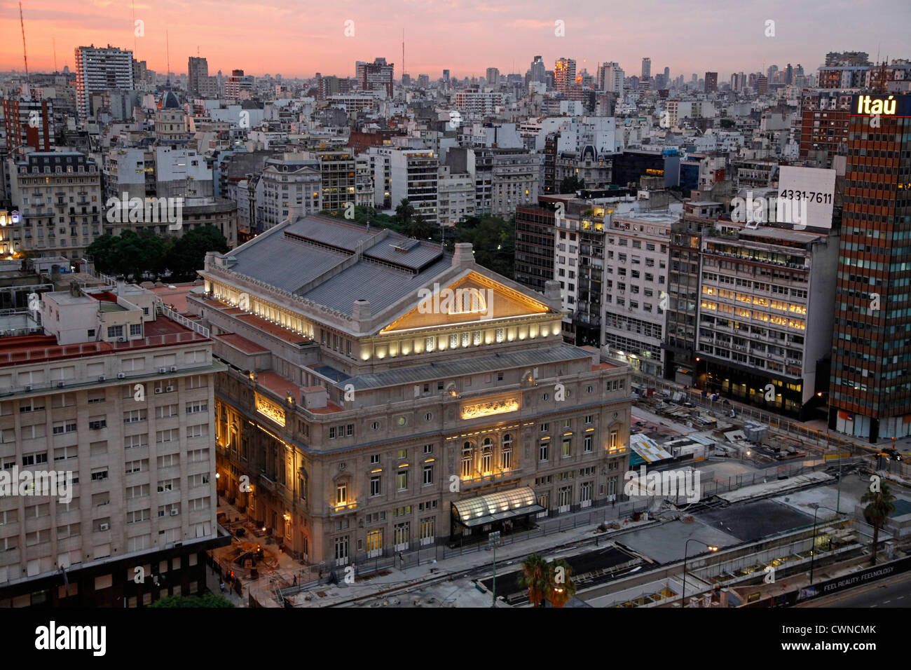 Il Teatro Colon di Buenos Aires, Argentina. Foto Stock