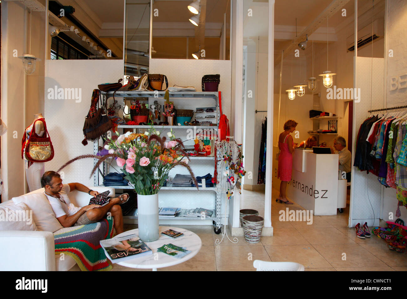 Benito fernandez designer Fashion shop in Retiro, Buenos Aires, Argentina. Foto Stock