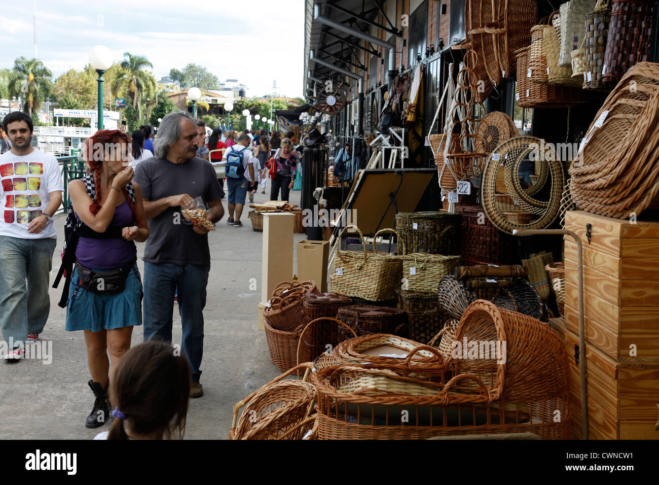 Puerto de Frutos mercato, Tigre, Argentina. Foto Stock