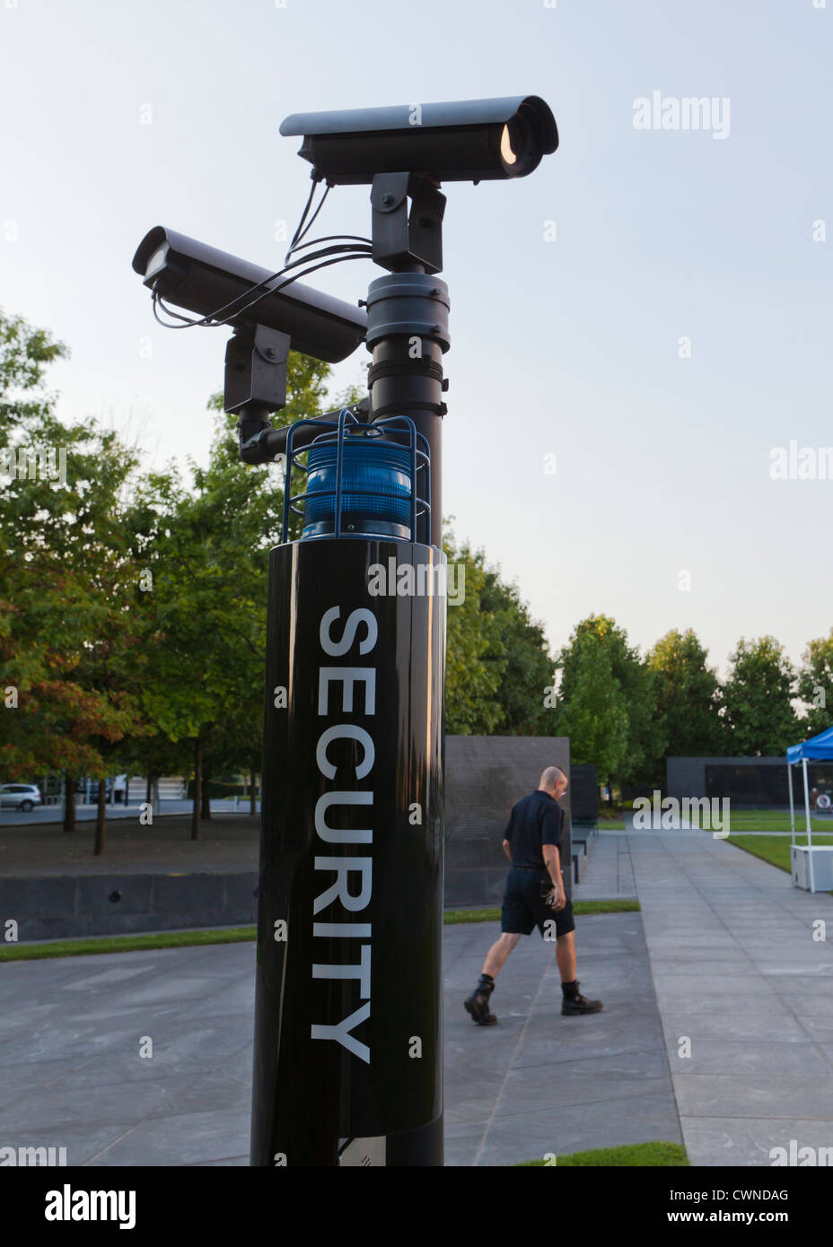Outdoor stazione di sicurezza e le telecamere - USA Foto Stock