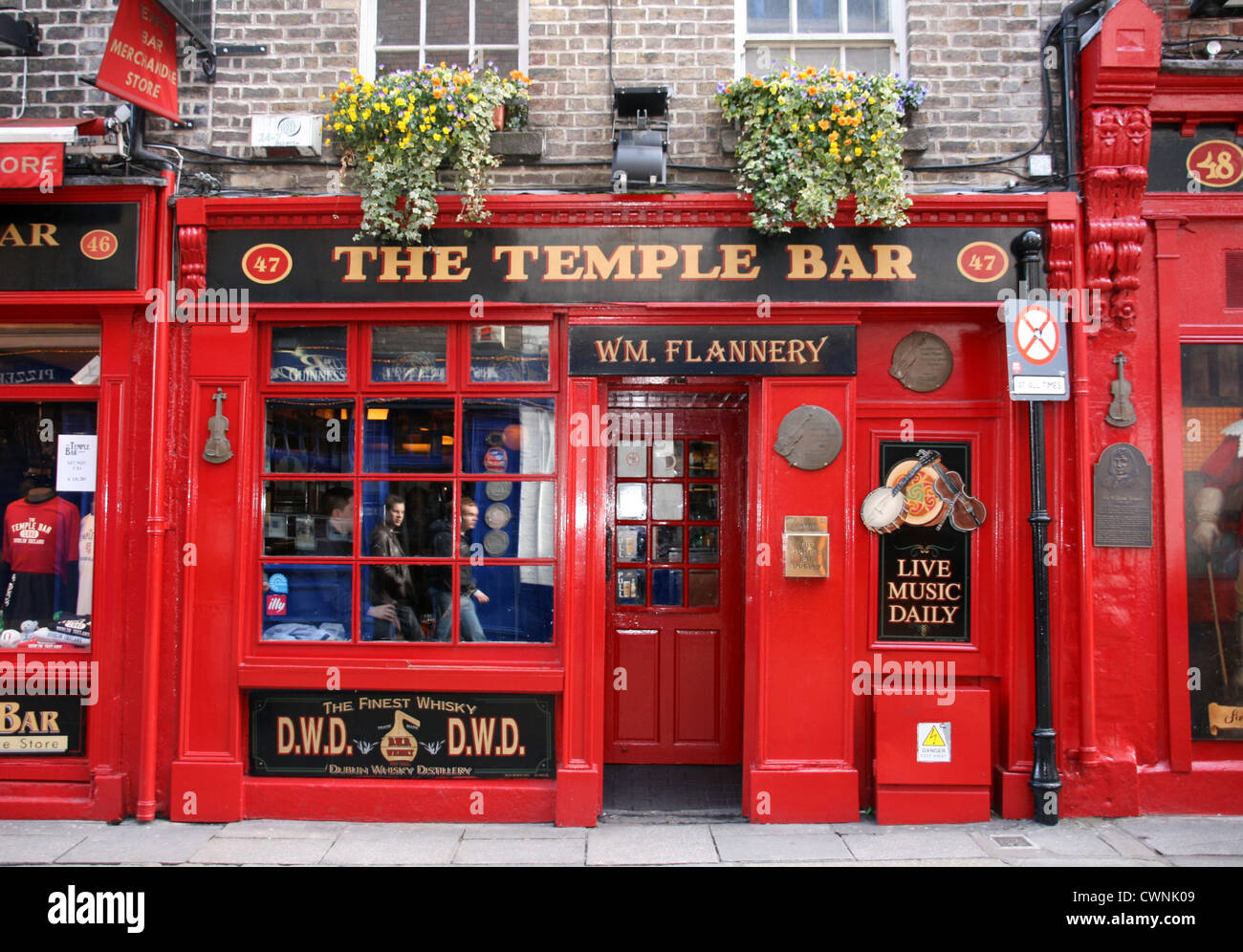 Il Temple Bar di Dublino, Irlanda Foto Stock