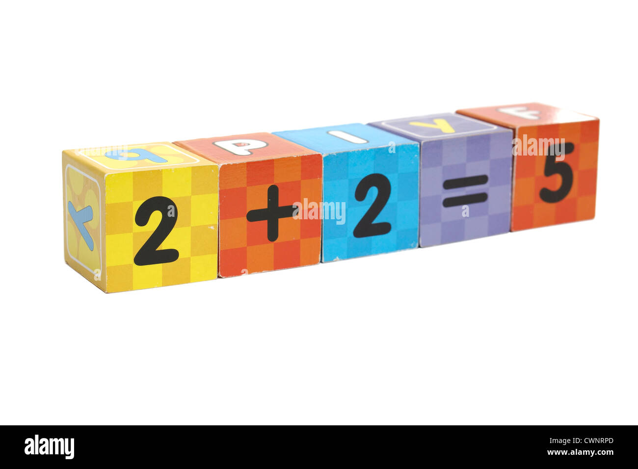 Costruzione di blocchi, numeri Foto Stock