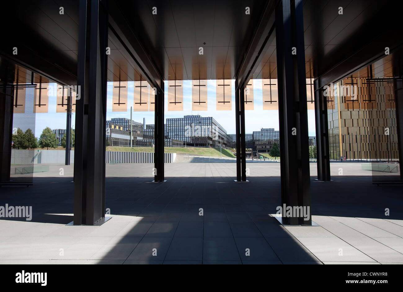 La Commissione europea e la Corte di giustizia, Kirchberg Plateau, Quartiere Europeo, città di Lussemburgo, Europa Foto Stock