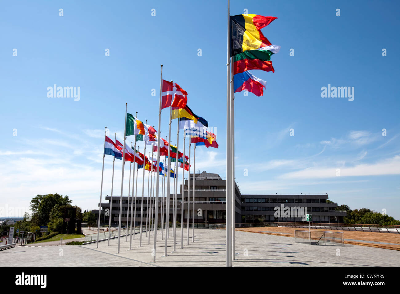 Banca europea per gli investimenti, BEI, Kirchberg Plateau, quartiere europeo, città di Lussemburgo, Europa Foto Stock