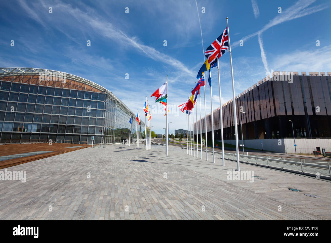 Banca europea per gli investimenti, BEI, Kirchberg Plateau, quartiere europeo, città di Lussemburgo, Europa Foto Stock