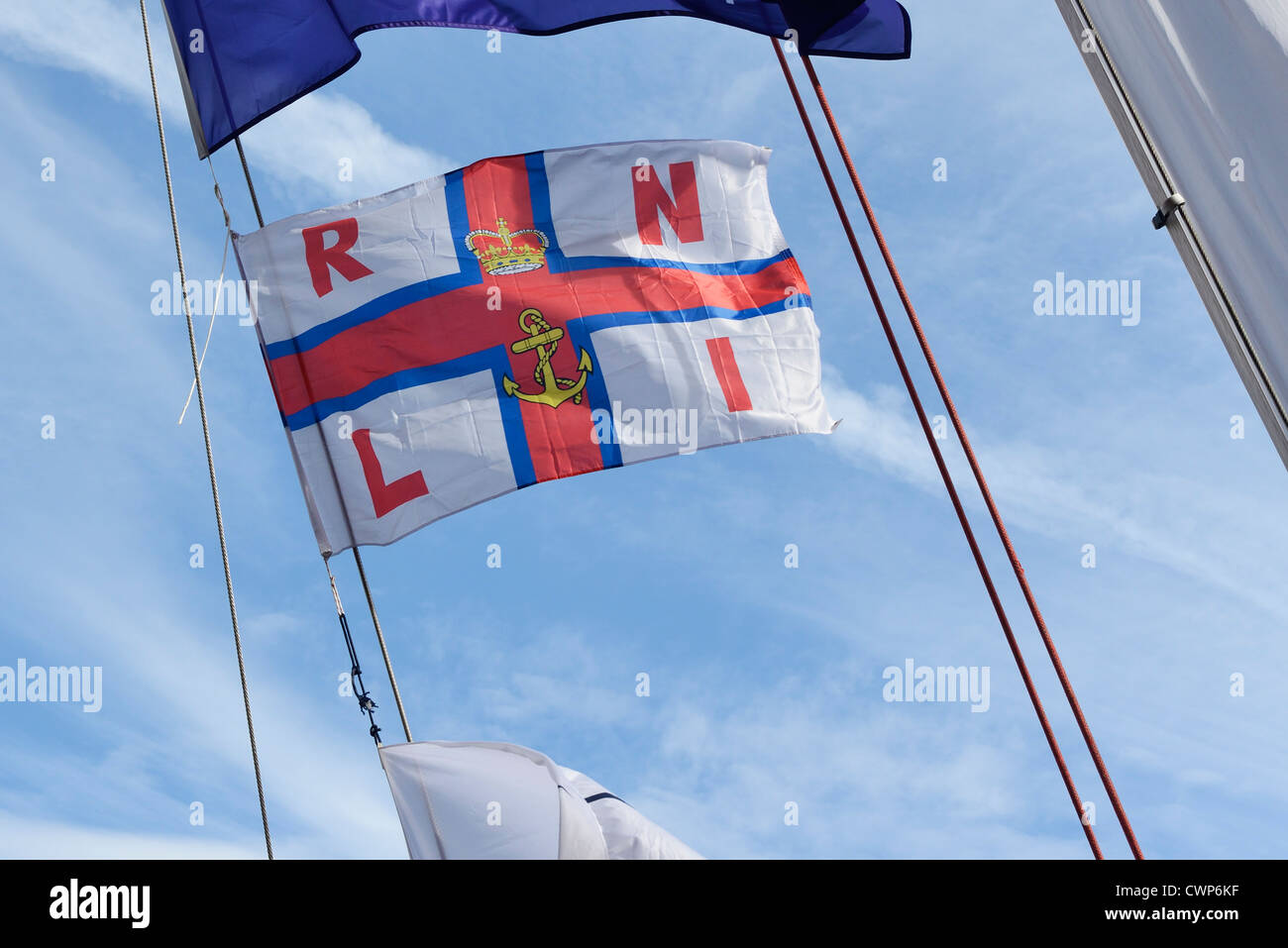 RNLI battenti bandiera Foto Stock