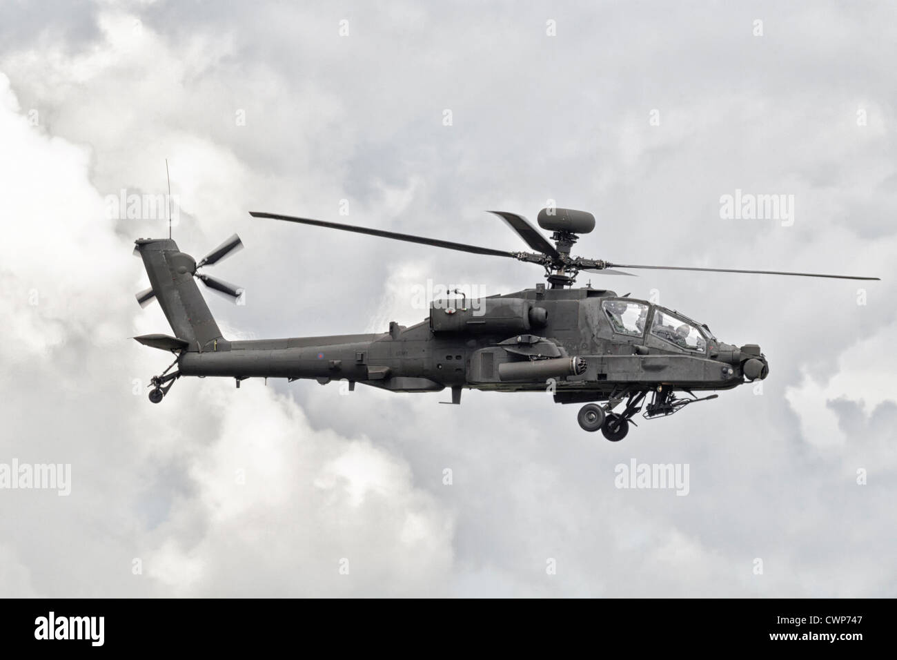 Boeing AH64 Apache Longbow dell'esercito britannico - army air corps Foto Stock