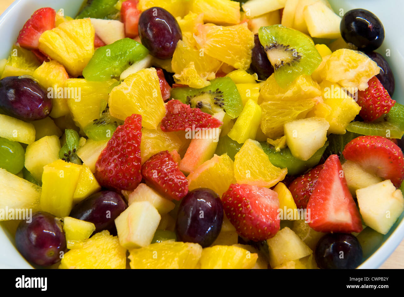 Ciotola di miscelati,frutta fresca. Foto Stock