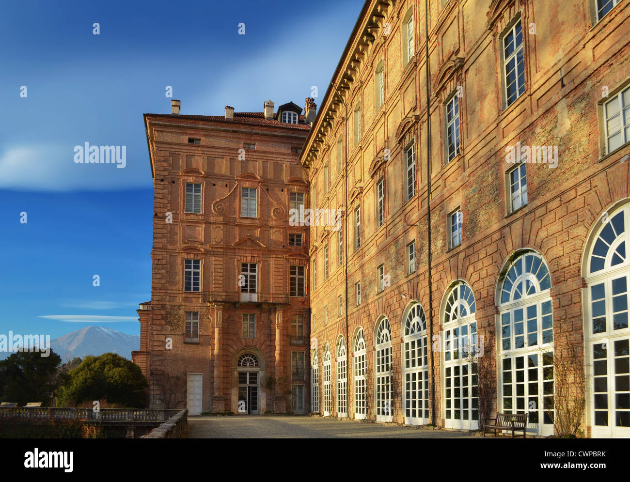 Palazzo Ducale di Agliè, Italia. Castello in una giornata di sole Foto Stock