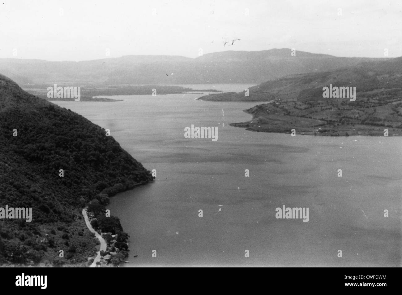 Guatemala America Centrale Luglio 1947 Lago Amatitlán Foto Stock