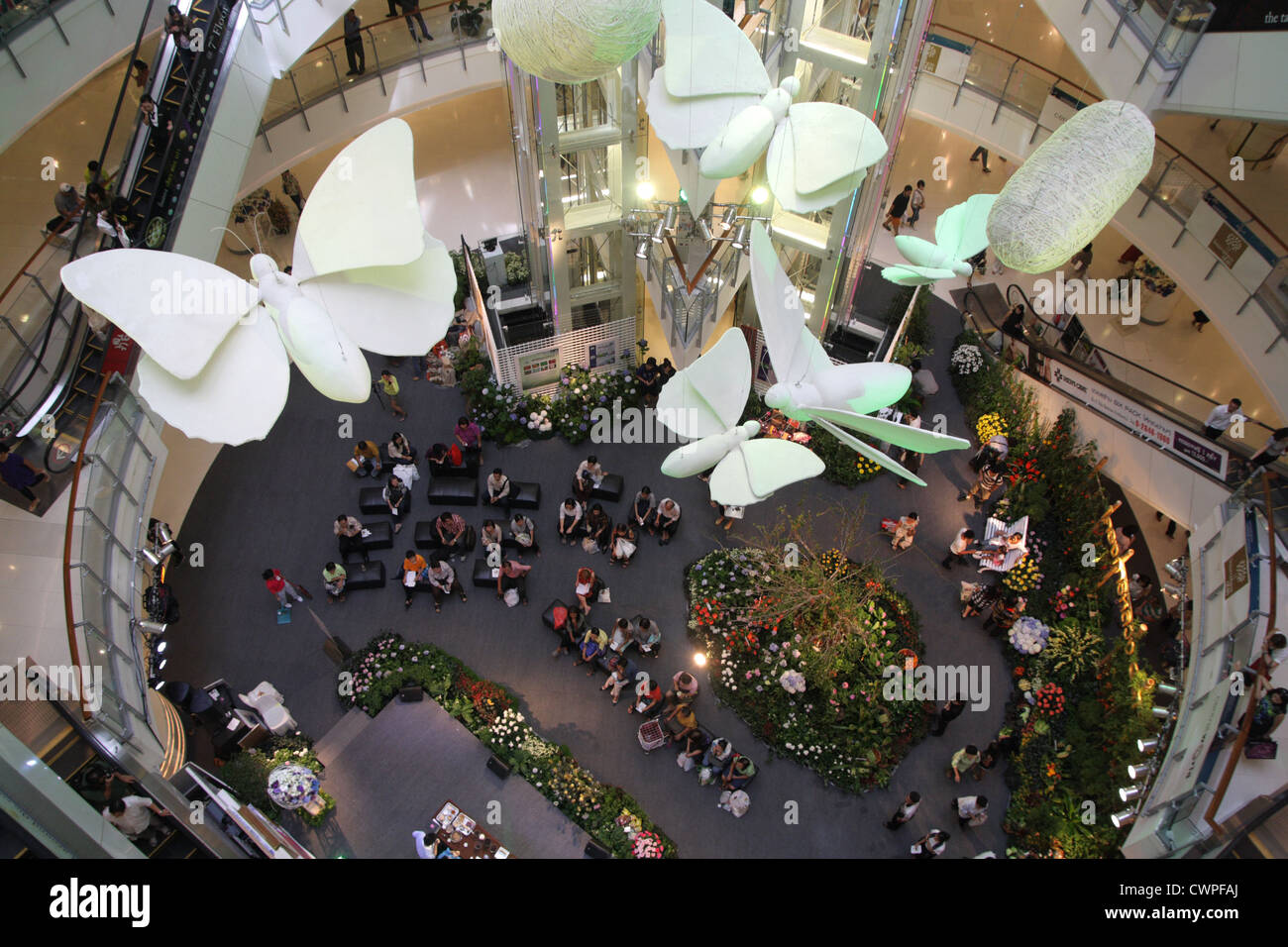 Decorazione di interni in Central World Shopping Mall , Bangkok Foto Stock Decorazione di interni in Central World Shopping Mall , Bangkok Foto Stock