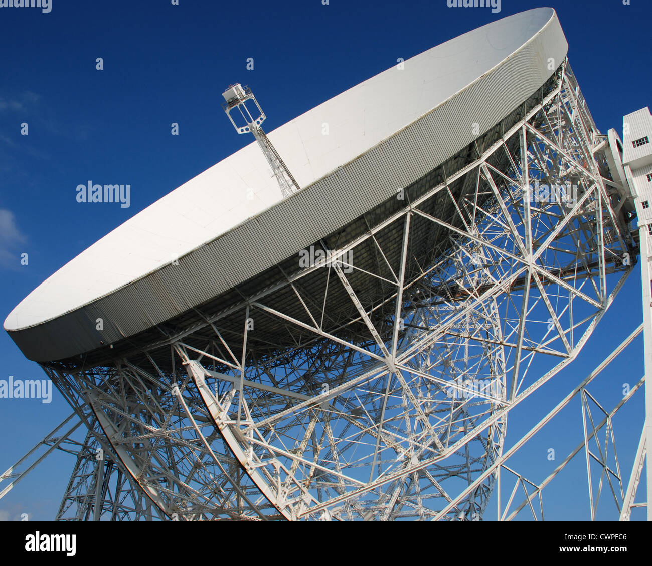 Il Telescopio Lovell. Costruito tra il 1952 e il 1957, è stato il primo e il più grande del suo tipo. Foto Stock