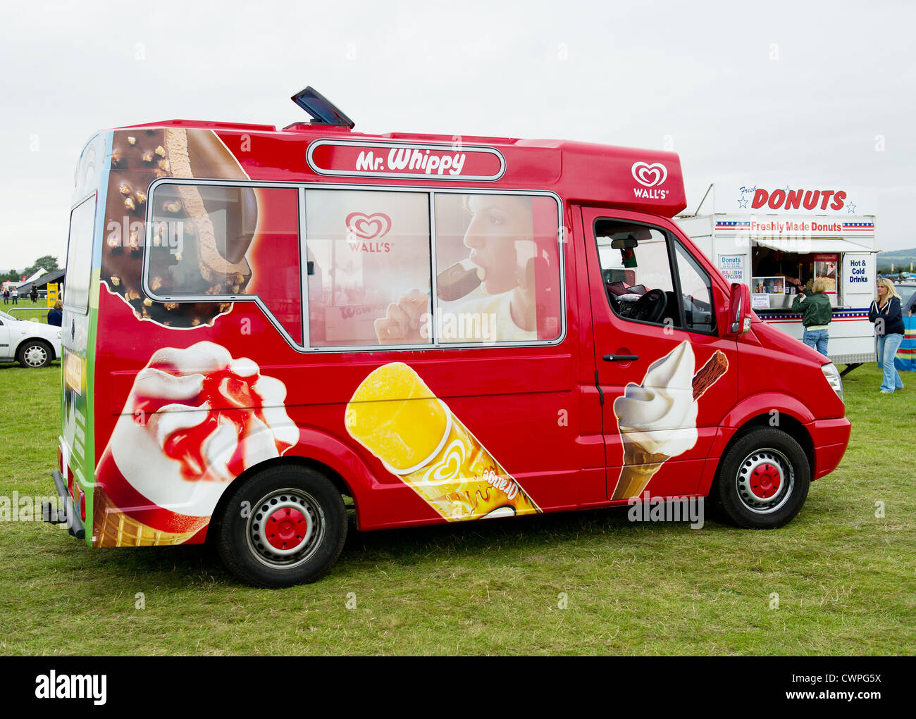 Un signor Whippy ice cream van Foto Stock