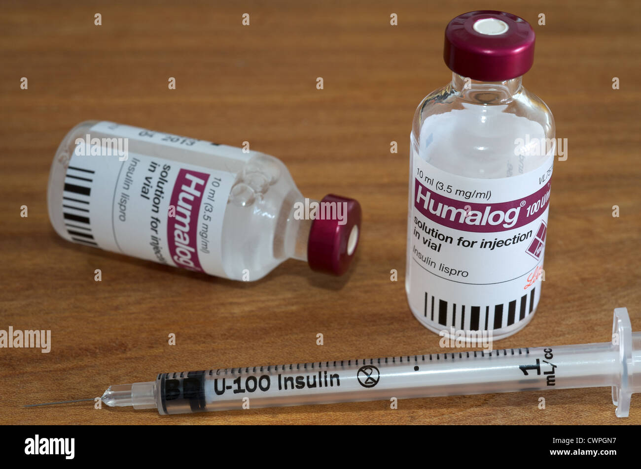 Humalog Insulina E U 100 Siringa Foto Stock Alamy