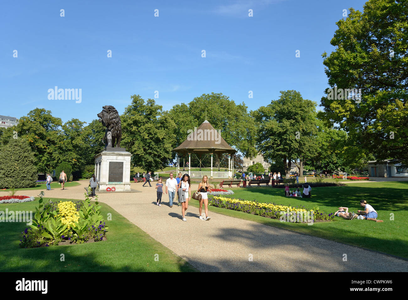 Forbury Gardens, Reading, Berkshire, Inghilterra, Regno Unito Foto Stock