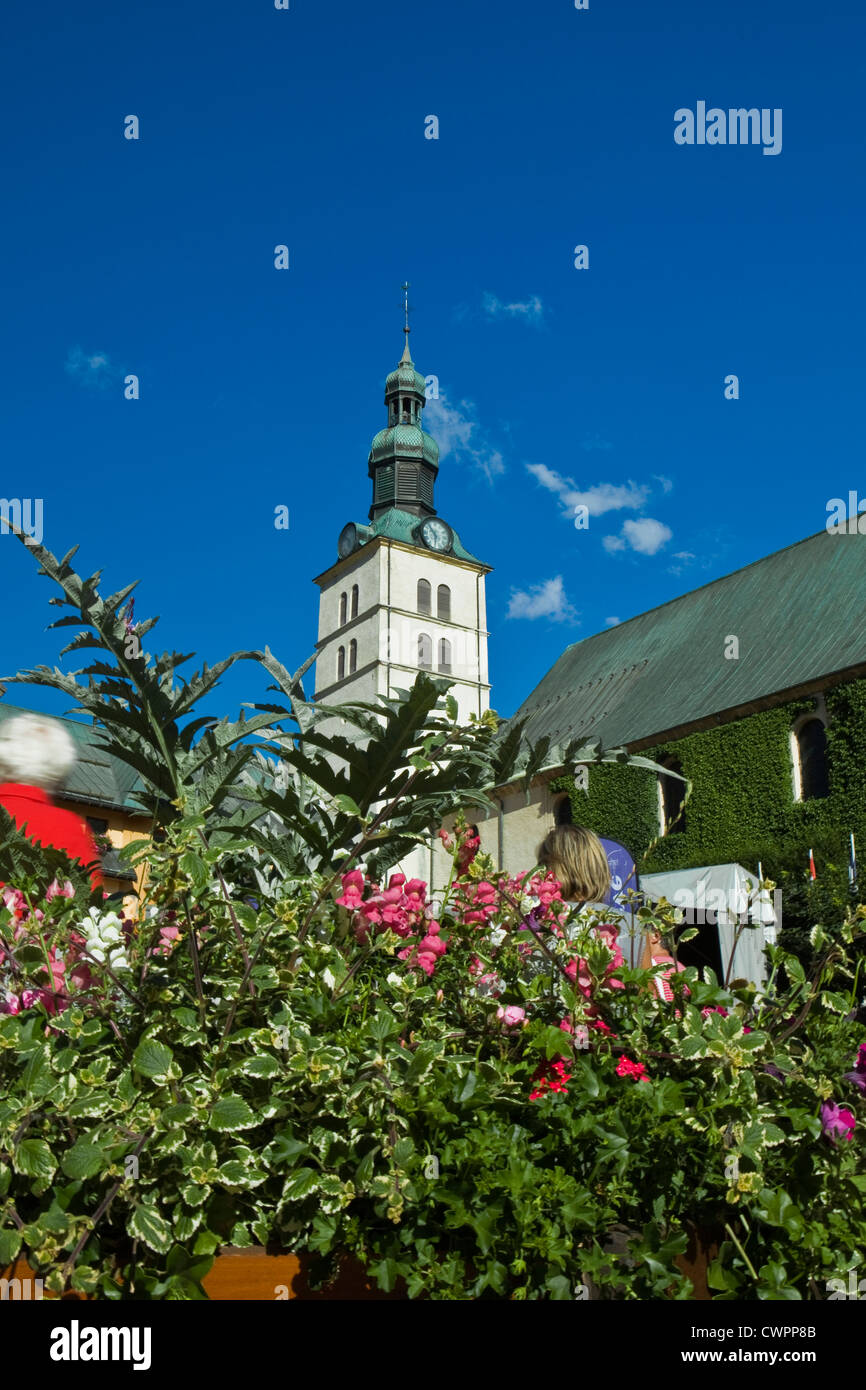 Megève (Haute Savoie,Francia) in estate Foto Stock