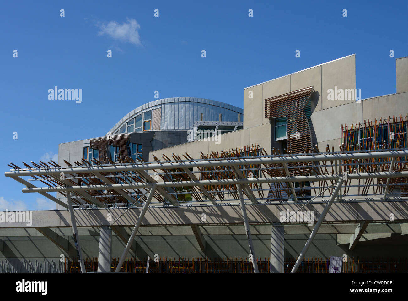 Edificio del Parlamento scozzese. Holyrood , Edimburgo , Scozia , Regno K nito, Europa . Foto Stock