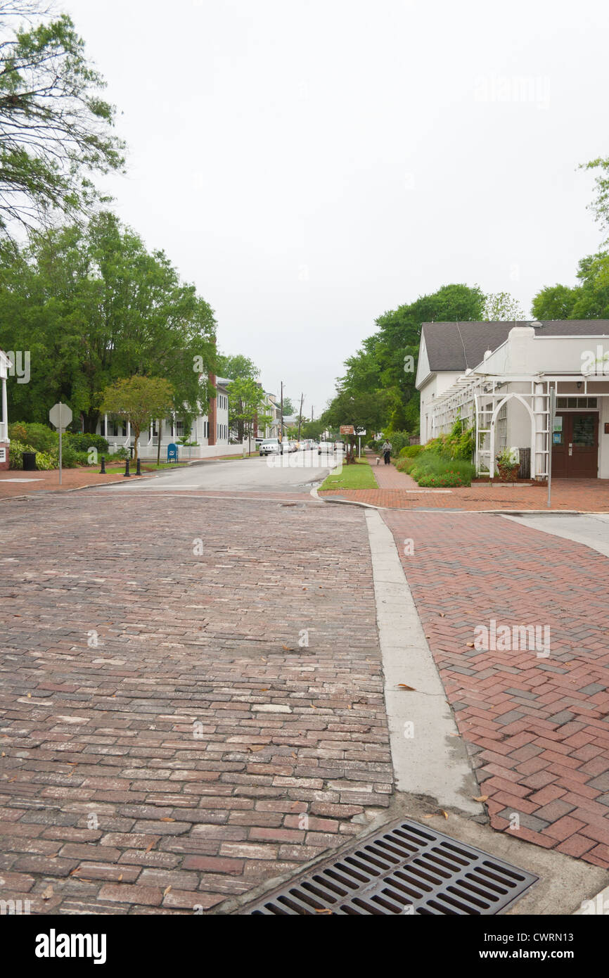 Street vicino a tryon palace colonial New Bern North Carolina USA Foto Stock