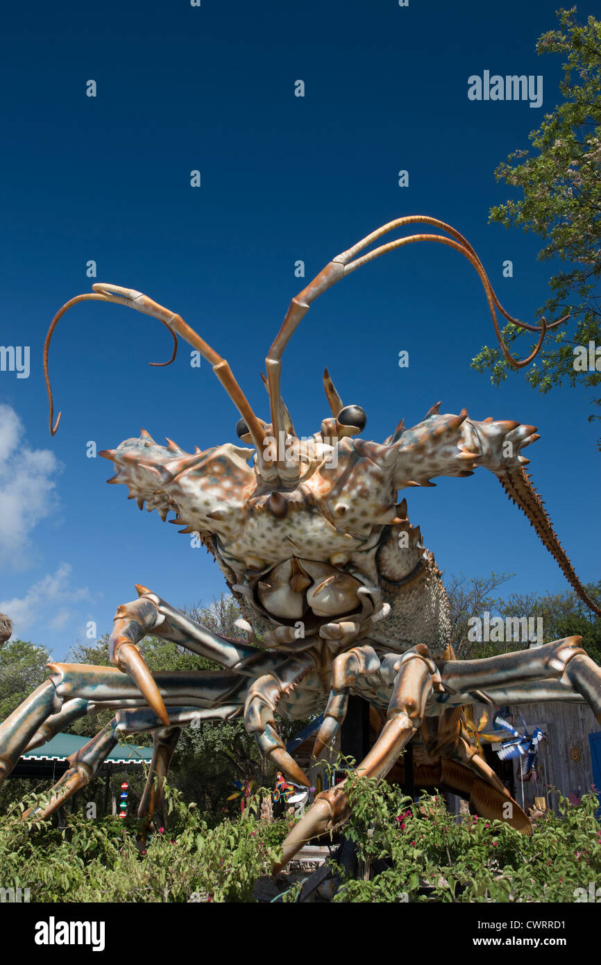 Aragosta gigante tesoro modello VILLAGE galleria artisti ISLAMORADA KEY FLORIDA USA Foto Stock