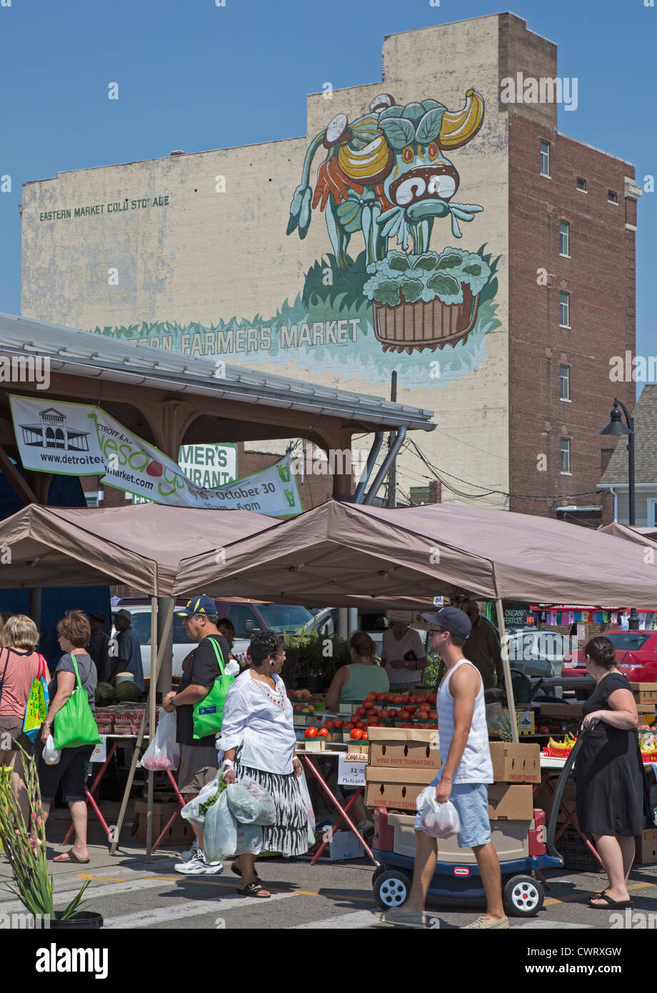 Detroit il Mercato Orientale Foto Stock