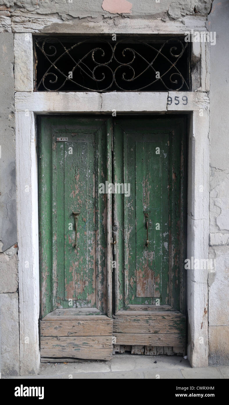 Una porta a Chioggia, Veneto, Italia Foto Stock