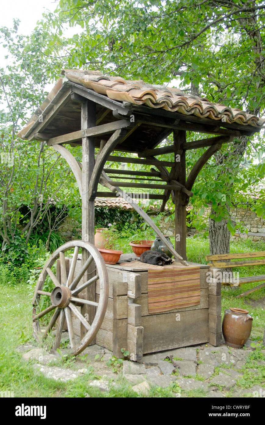 Un bene sui terreni di una casa fortificata in Bulgaria Foto Stock