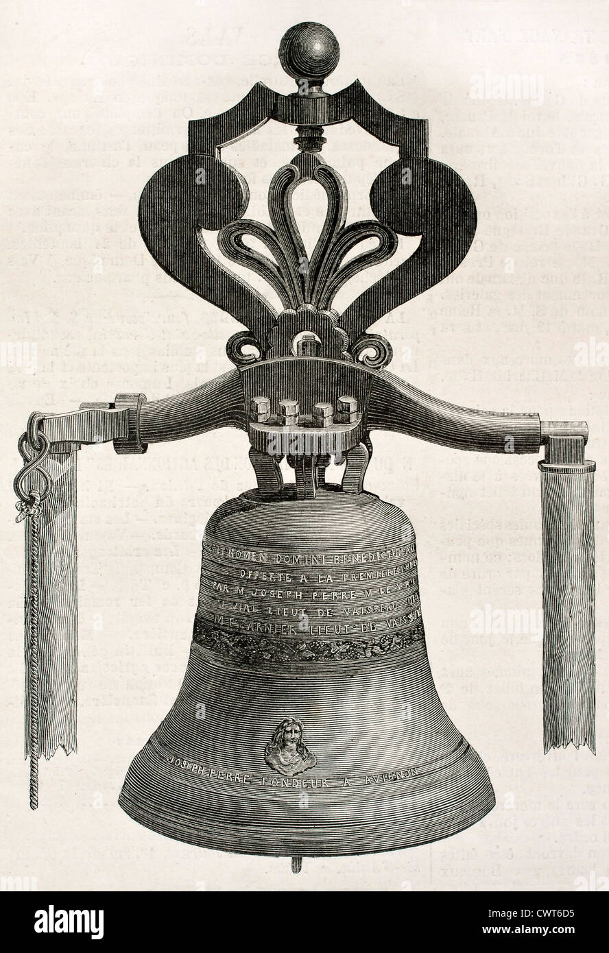 Bell casted in officina Perre Foto Stock